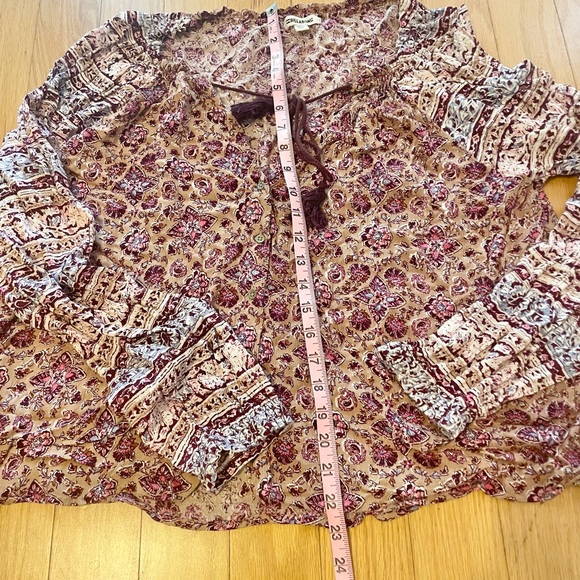 Billabong Floral Boho Peasant Top - Picture 4 of 15